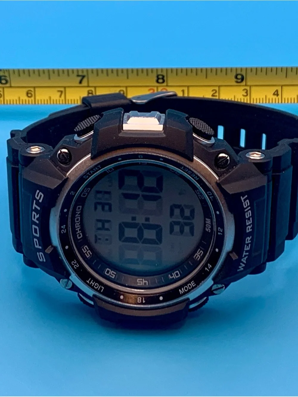 Men’s Digital Quartz Wristwatch Chrono Backlight Alarm Day Date Working